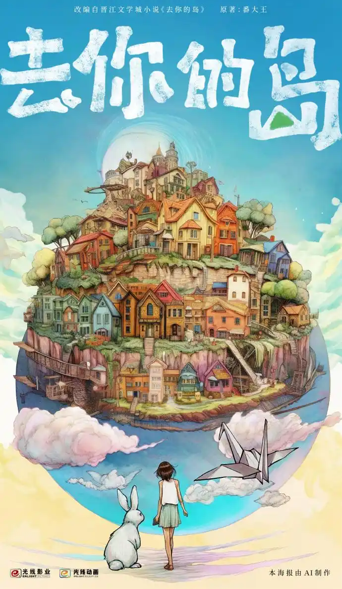 《光线传媒官宣新片，AI全面赋能动画电影《去你的岛》制作》