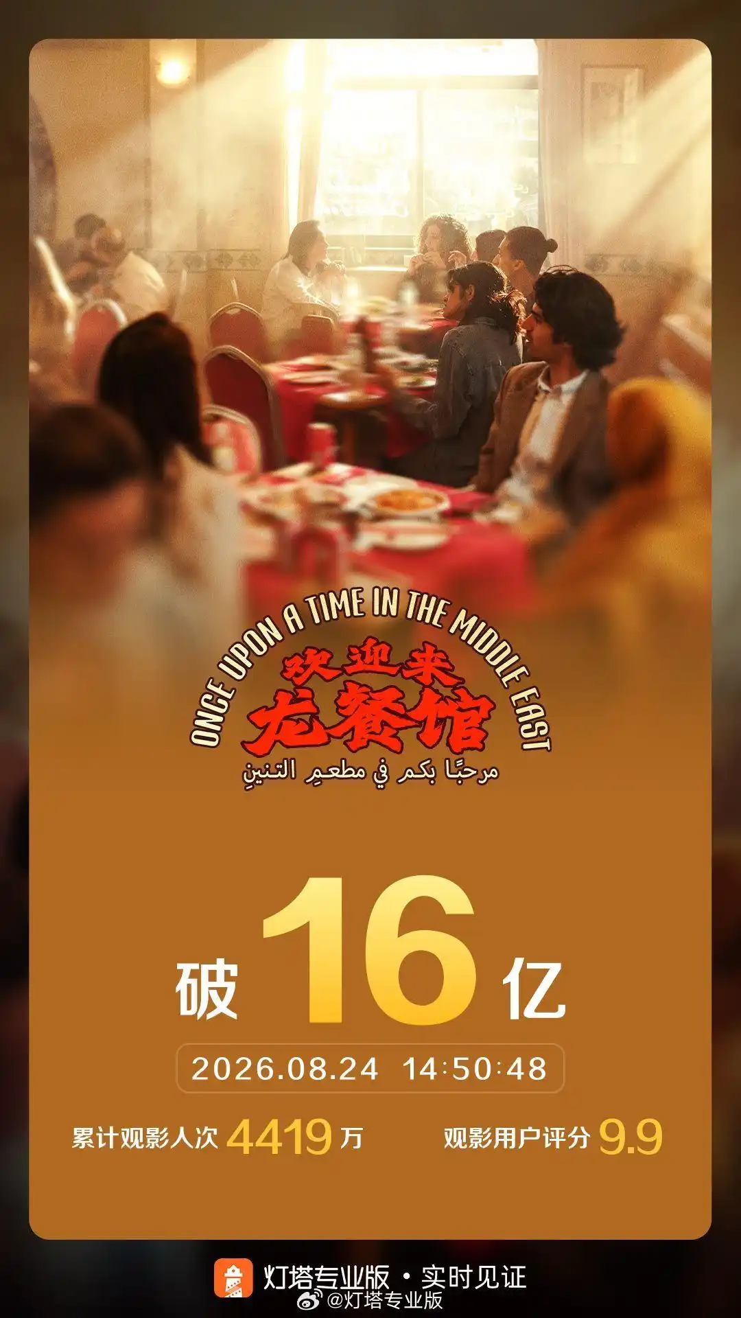 《欢迎来龙餐馆》狂揽16亿再掀全国观影热潮