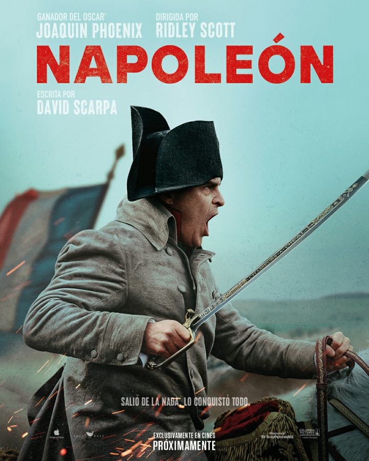 华金·菲尼克斯在西语版《拿破仑》海报中展现新造型