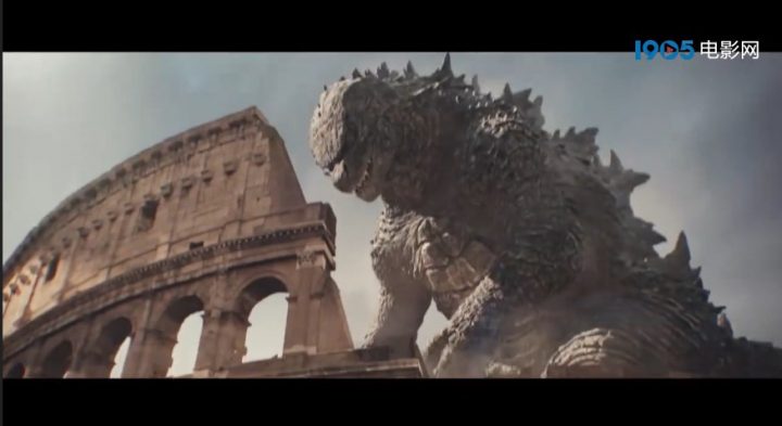 《哥斯拉大战金刚2》预告片揭示哥斯拉出现在罗马斗兽场