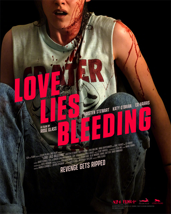 小K最新电影《流血之爱》发布角色海报，强烈展现血腥暴力情感