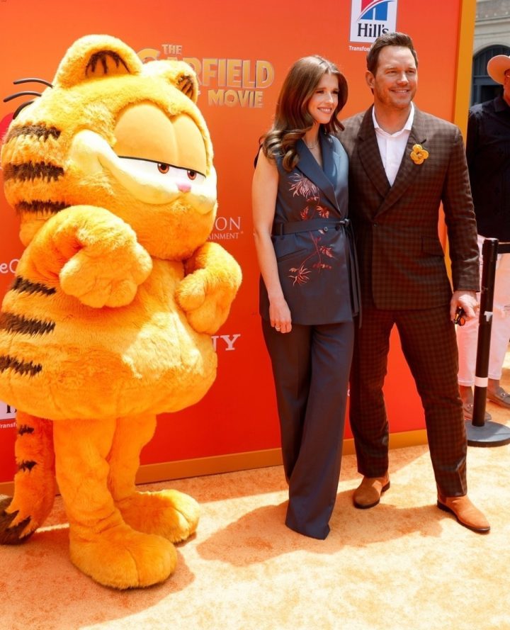 克里斯·帕拉特亮相《加菲猫》首映礼，首周票房预计超过3000万美元-1