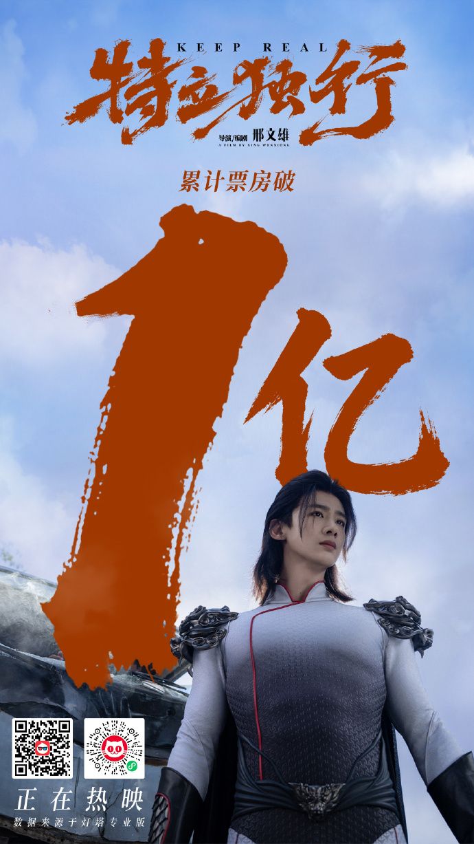 《特立独行》市场表现惊艳,短短七天便强势突破亿级票房线
