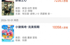 2026年十一黄金周重磅片单出炉：《小猪佩奇·完美假期》《野兽之心》《熊猫守护者》《活色生香》强势领跑秋档
