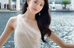 刘浩存白裙造型显高级，怼脸镜头光彩照人