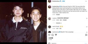 吴彦祖晒《吴京旧照》忆往昔：曾不信成电影明星