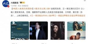 《人·鱼》演员阵容：王一博领衔，黄磊女儿黄多多、汤唯加盟