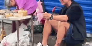邓超南昌街头尝“奶奶凉菜”赞其“如花般年轻”